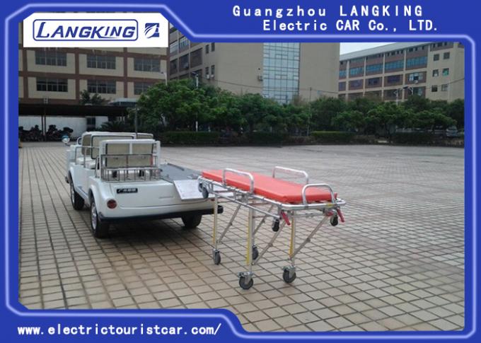 Flughafen-elektrisches Krankenwagen-Auto, Bett des Sitzer-4 des Elektroauto-eins ohne Dach 0