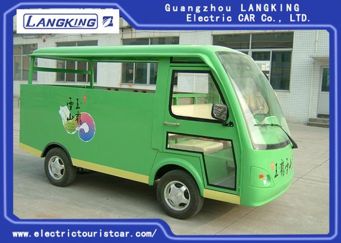 Eleganter grüner elektrischer Gepäck-Wagen-industrielle Gebrauchsfahrzeuge mit dem Fechten 0