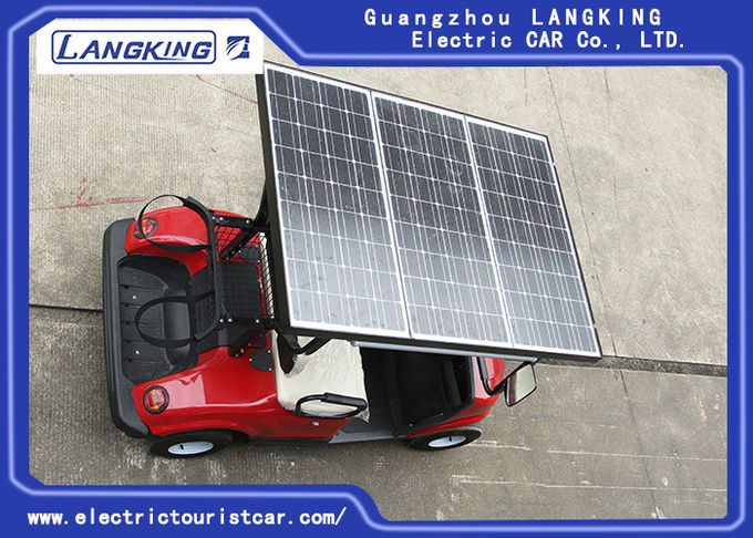 Sonnenkollektoren überdachen linken Hand-Antrieb, den elektrische Golfmobile mit tief Batterien aufbereiten 0